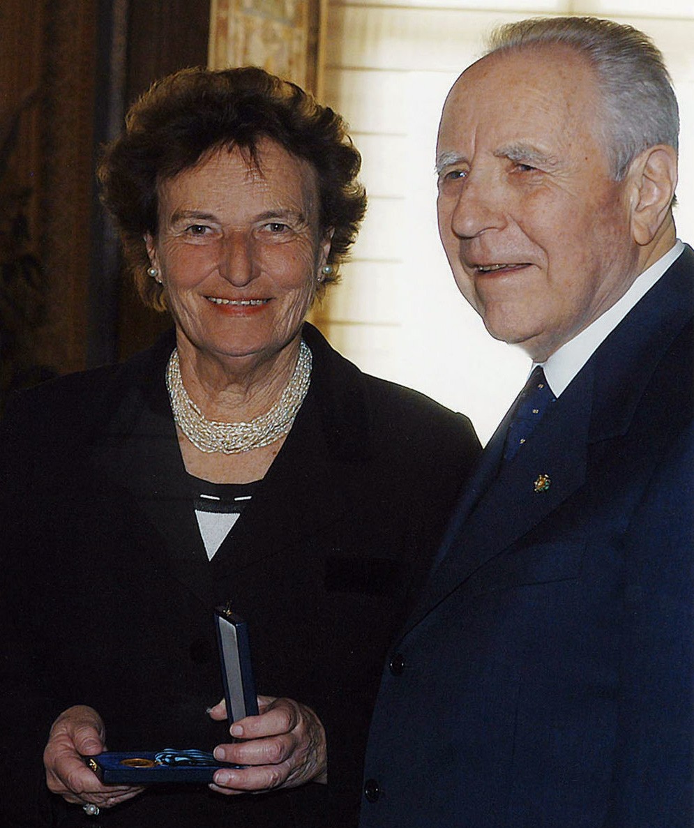 Luisa Massimo con Carlo Azeglio Ciampi