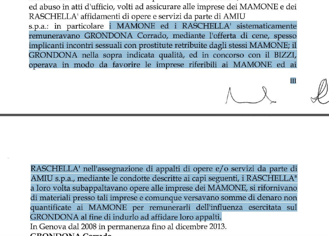 sentenza di I grado processo AMIU