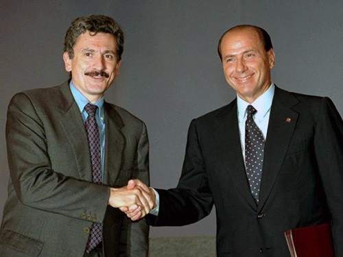 Massimo D'Alema e Silvio Berlusconi